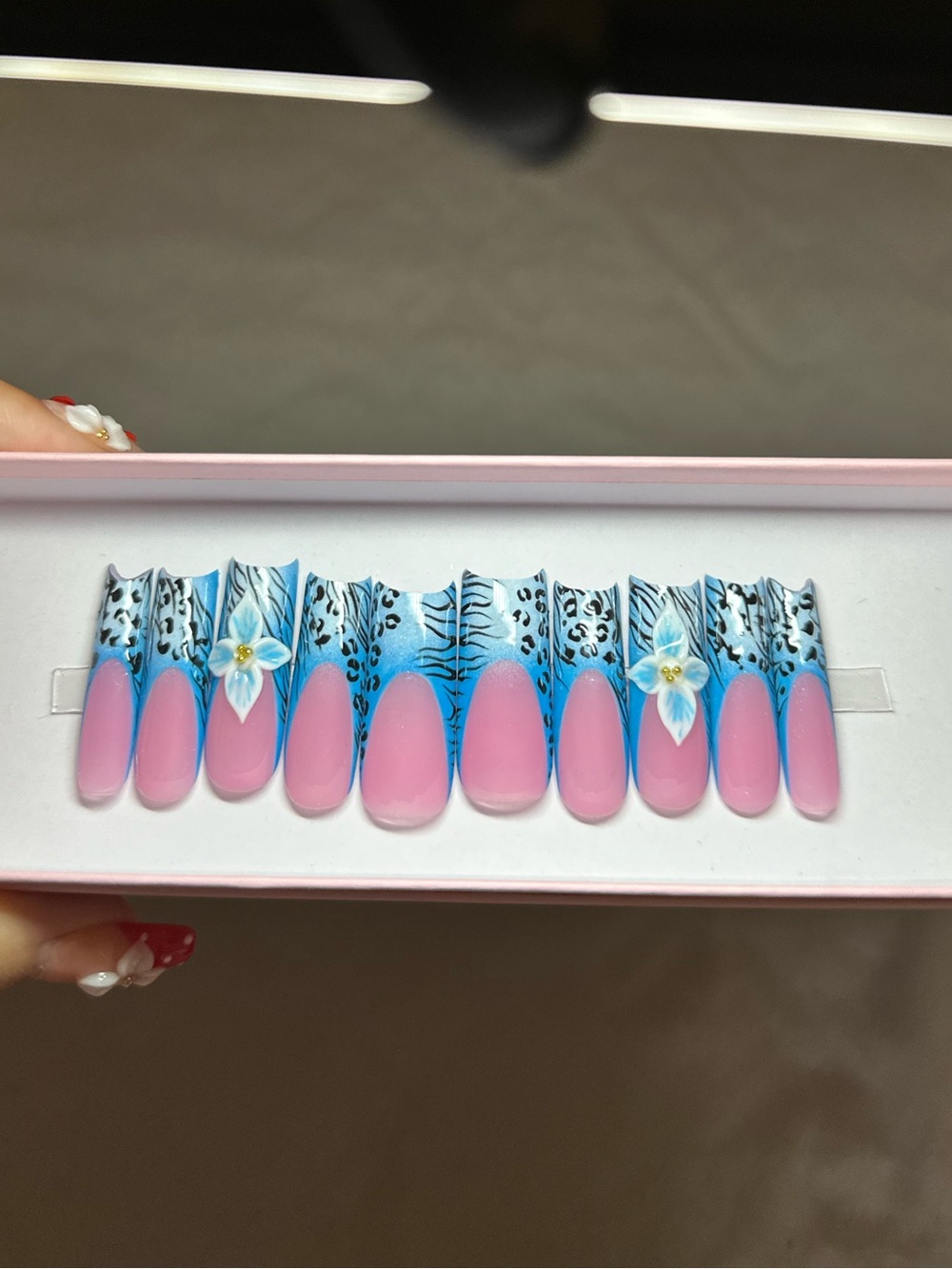 Handmade Press On Nails Long😍